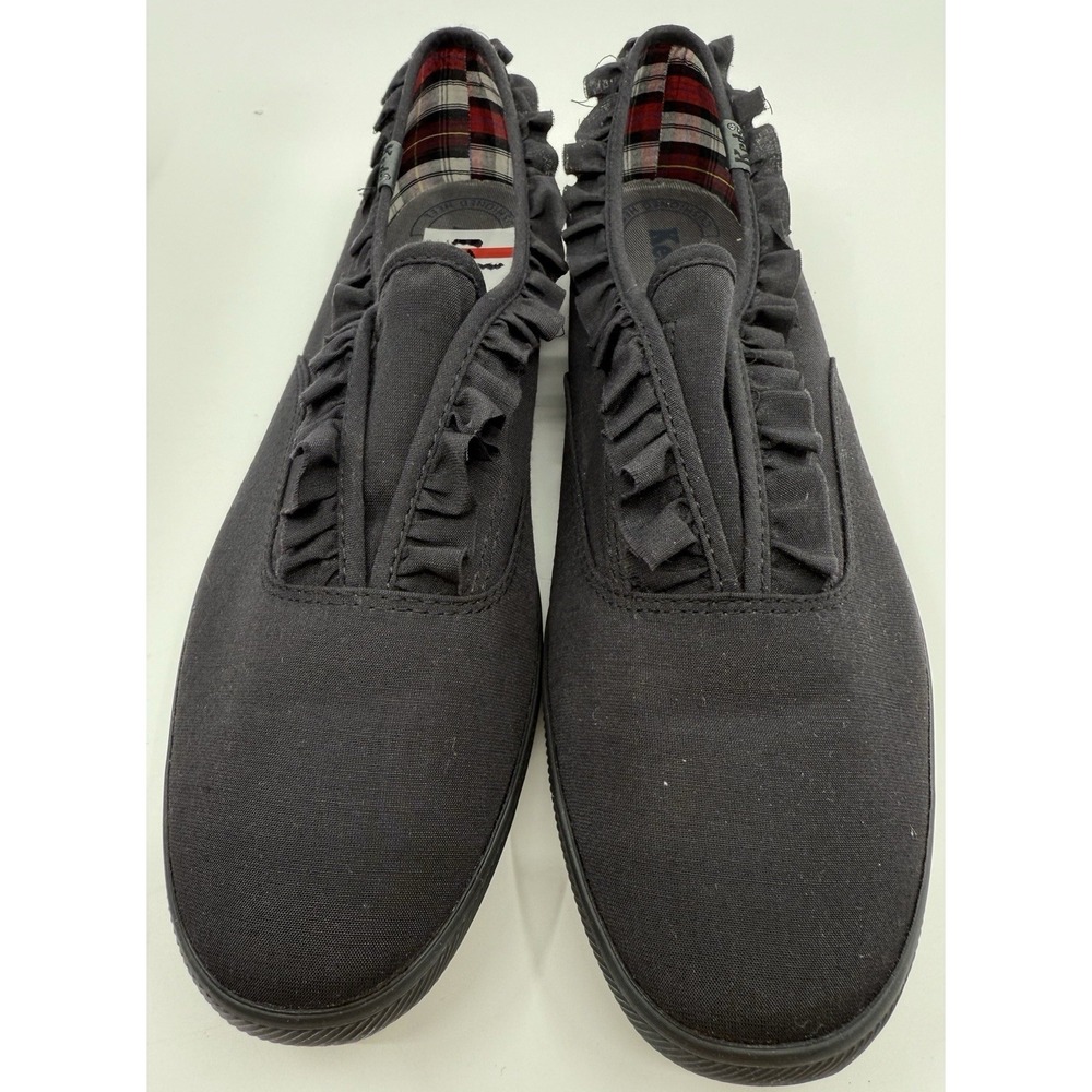 Keds Women's Black Ruffle Champion Shoes Slip On Sz‎ 8.5 NIB